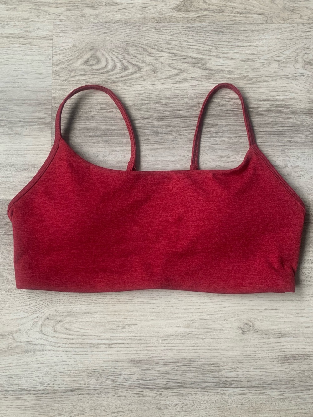 NWOT! Vuori Halo Essential Sports Bra style #VW1110  color Mahogany Heather